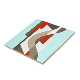 Carreau SUISSE : Art déco Moderne : Bureau d'années '60,