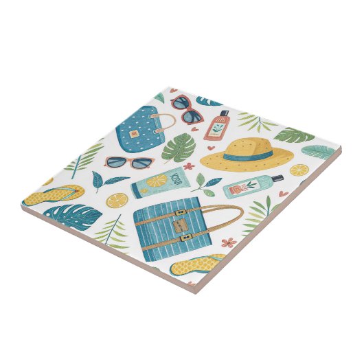 Carreau Summer Beach Essentials Pattern (2) (Côté)