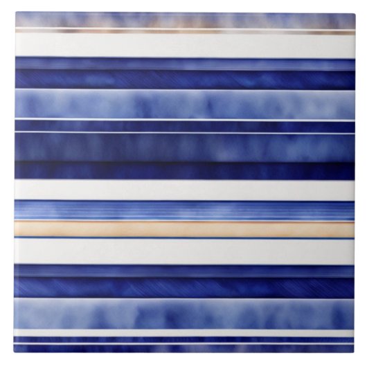 Carreau Summer Navy Blue Modern Boot Stripes Collection (Devant)