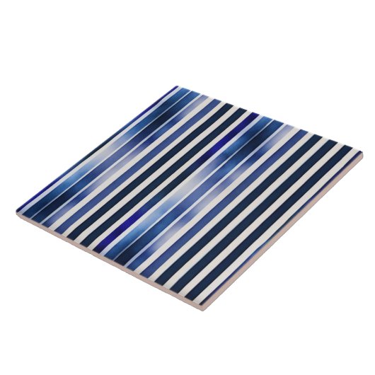 Carreau Summer Popular Navy Blue Boat Stripes Collection (Côté)