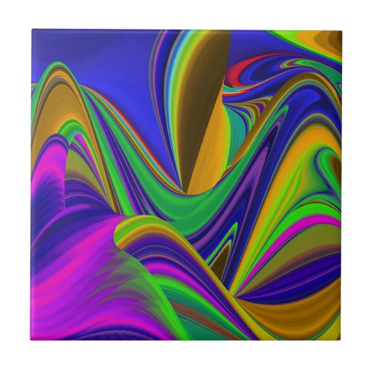 Carreau Summerrainbow, Rainbowart 3D Abstrait (Devant)