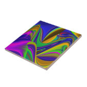 Carreau Summerrainbow, Rainbowart 3D Abstrait (Côté)