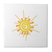 Carreau Sun abstrait (Devant)