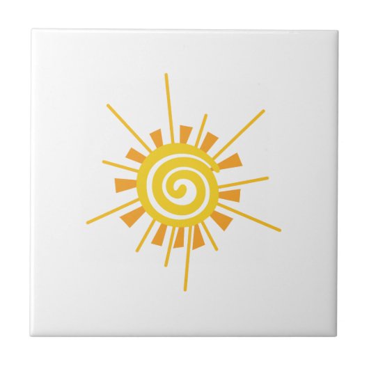 Carreau Sun abstrait (Devant)