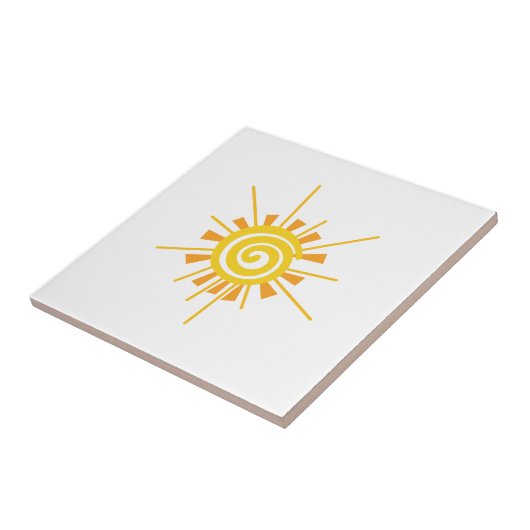 Carreau Sun abstrait (Côté)