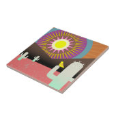 Carreau Sun et Cactus du désert (Côté)