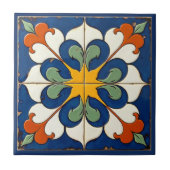 Carreau Sunburst Serenade Azulejo (Devant)