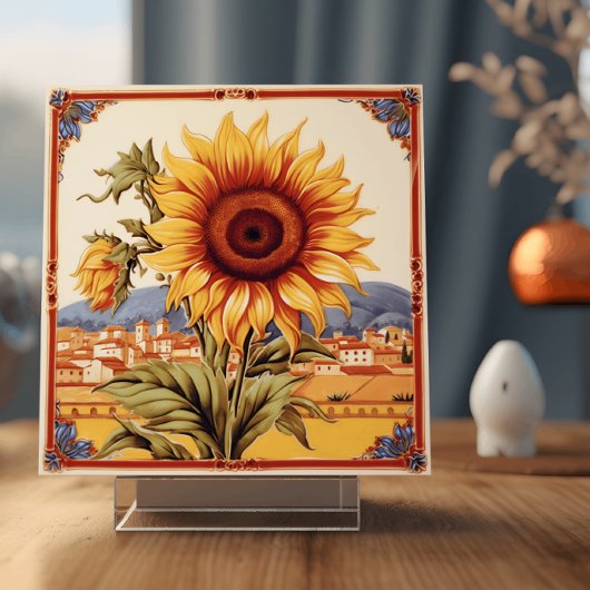 Carreau Sunflower méditerranéenne