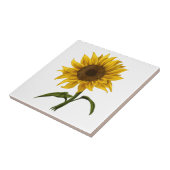 Carreau Sunflower Sunshine Floral Aquarelle Fleur (Côté)