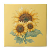Carreau Sunflowers lover gift Ceramic Tile (Devant)