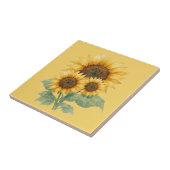 Carreau Sunflowers lover gift Ceramic Tile (Côté)