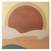 Carreau Sunrise Abstraite, minimalisme, (Devant)