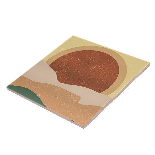 Carreau Sunrise Abstraite, minimalisme, (Côté)