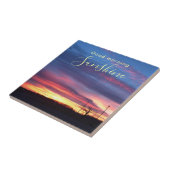 Carreau Sunrise Purple Sky Photo Bonjour  (Côté)