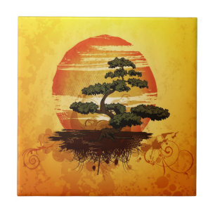 Carreau Sunset de Bonsai Tree
