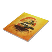 Carreau Sunset de Bonsai Tree (Côté)