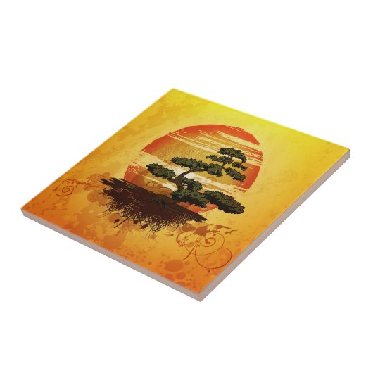 Carreau Sunset de Bonsai Tree (Côté)