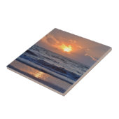 Carreau Sunset Ocean Sea Beach Orange (Côté)