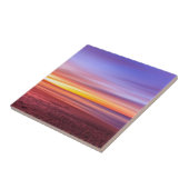 Carreau Sunset Sky sur la plage et la mer (Côté)