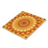 Carreau Sunshine et Bonheur Mandala Tile - Grande (Côté)