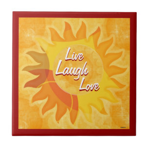 Carreau Sunshine Mix Live Laugh Love Tile