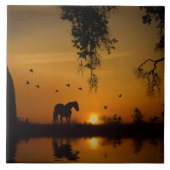 Carreau Superbe Cheval Chêne Campagne (Devant)