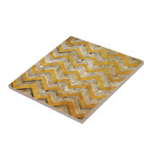 Carreau Superbe cool chevron zigzag motif marbre de bois (Côté)