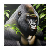 Carreau Superbe Gorille Argent - Jungle King (Devant)