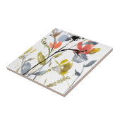 Carreau Superposition de fleurs - Aquarelle Fleurs et tige (Côté)