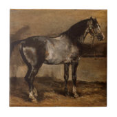 Carreau Support gris de cheval par Theodore Gericault (Devant)