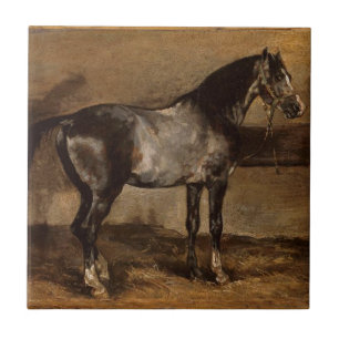 Carreau Support gris de cheval par Theodore Gericault