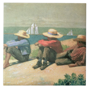 Carreau Sur la plage, 1875 (la semaine)