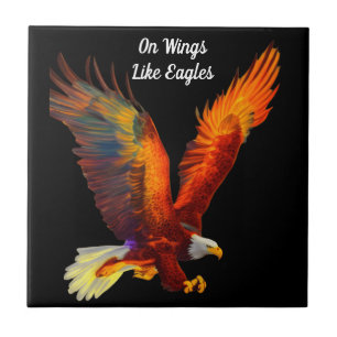 Carreau Sur Les Ailes Comme Les Aigles Ésaïe Bible Verse