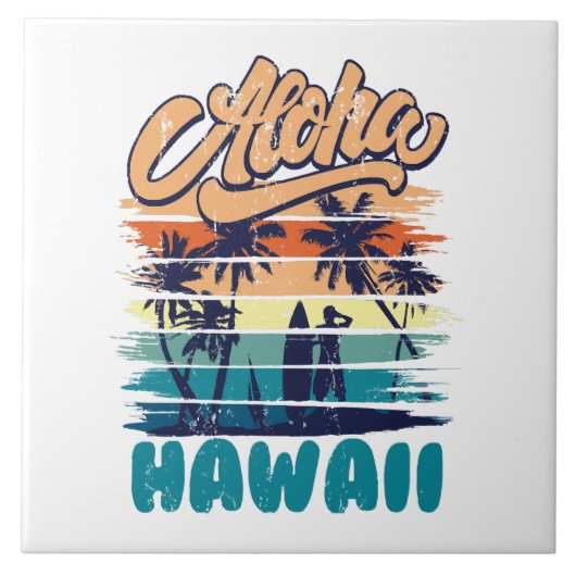 Carreau Surf - Aloha Hawaii (Devant)