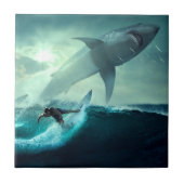 Carreau Surf avec requins (Devant)