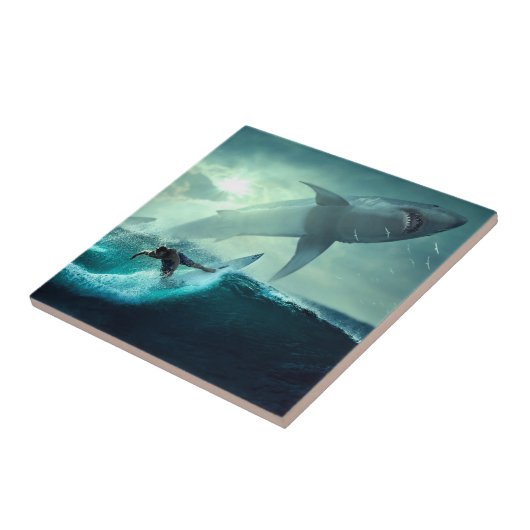 Carreau Surf avec requins (Côté)