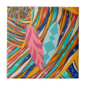 Carreau Surf aventure colorée (Devant)