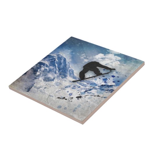 Carreau Surfeur en vol (Côté)