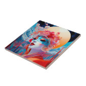 Carreau Surreal Lady Imaginaire Art (Côté)