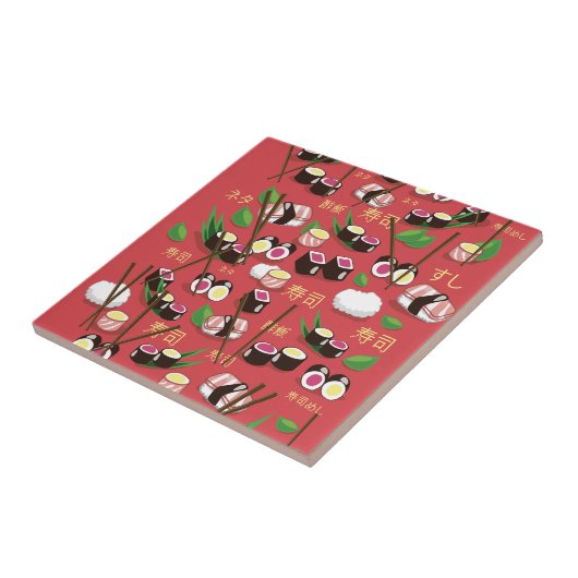 Carreau Sushi Red (Côté)