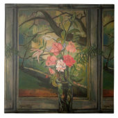 Carreau Suzanne Valadon Fleurs devant une fenêtre (Devant)