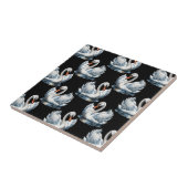 Carreau Swan Birds Design Motif (Côté)