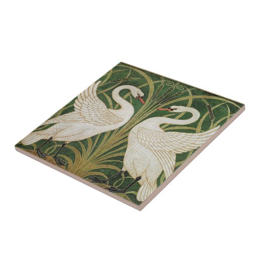 Carreau Swans Rush Iris Walter Crane (Côté)