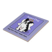 Carreau Sweet Boston Terrier Angel Dog Memorial (Côté)