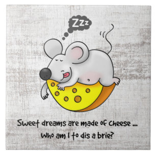 Carreau Sweet Dreams sont faits de fromage mignon Souris r