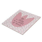 Carreau Sweet Simple Tulip Motif rose, toutes les directio (Côté)