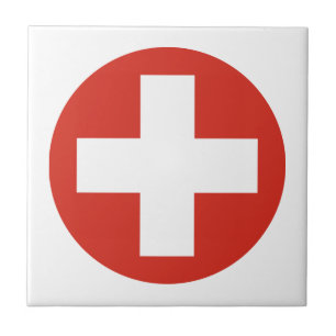 Carreau Switzerland country flag roundel