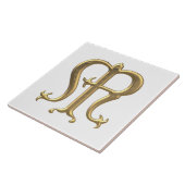 Carreau Symbole "à trois dimensions" d'or de Vierge Marie (Côté)