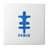 Carreau Symbole Adinkra Power Okodee Mmoare Gidea (Devant)