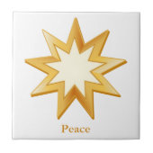 Carreau Symbole Baha'i Carrelage en céramique (Devant)